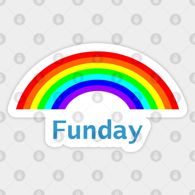 Funday Rainbows Sticker by ellenhenryart